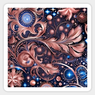 Other Worldly Designs- nebulas, stars, galaxies, planets with feathers Sticker